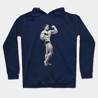 Arnold side bicep pose Hoodie